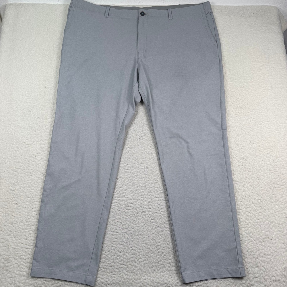 Tommy Bahama On-Par Flat Front Chino Pant 48X32 Gray Stretch Performance Golf